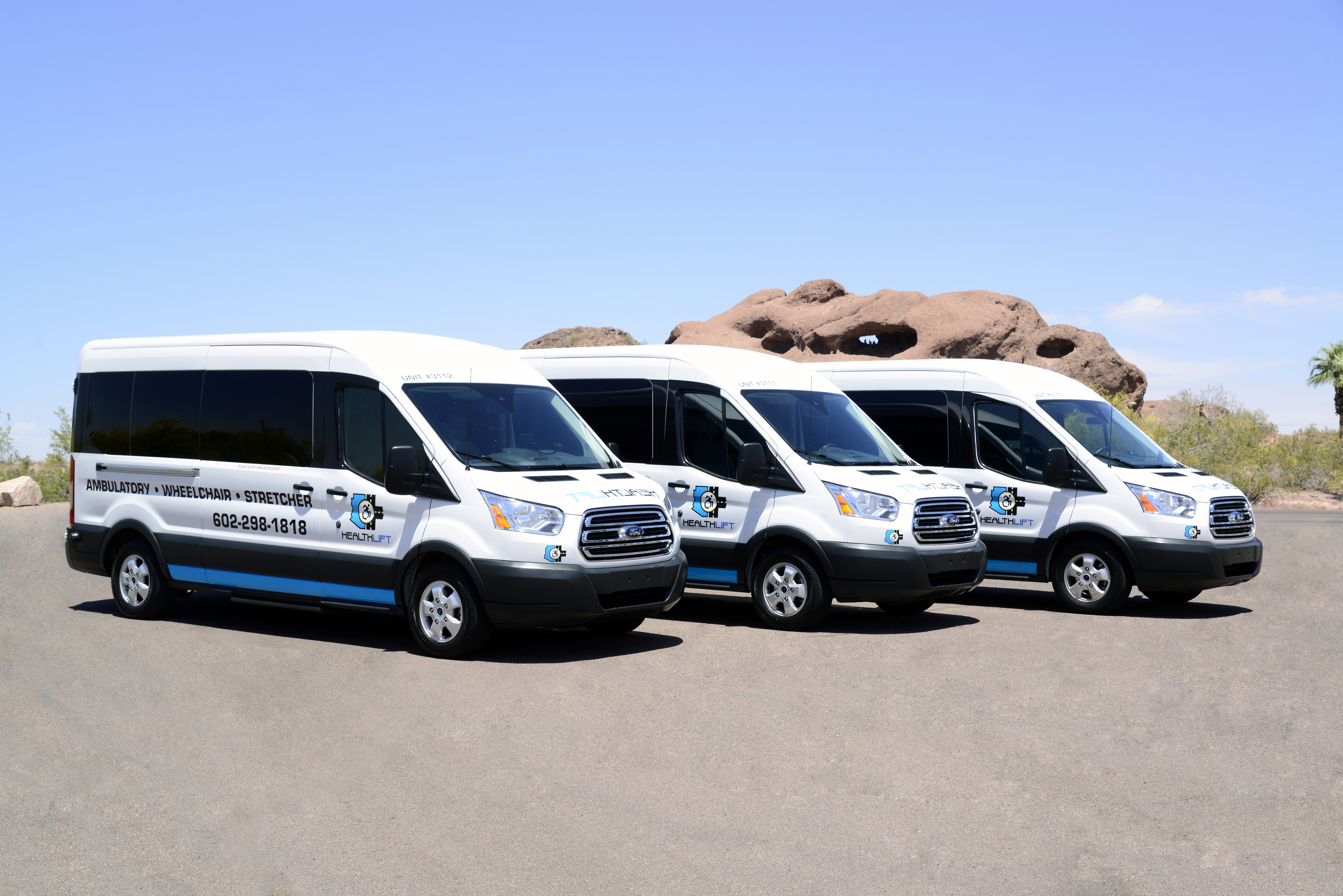 HealthLift Non Emergency Medical Transportation Phoenix Tucson AZ Arizona- Wheelchair Stretcher Accessible Van