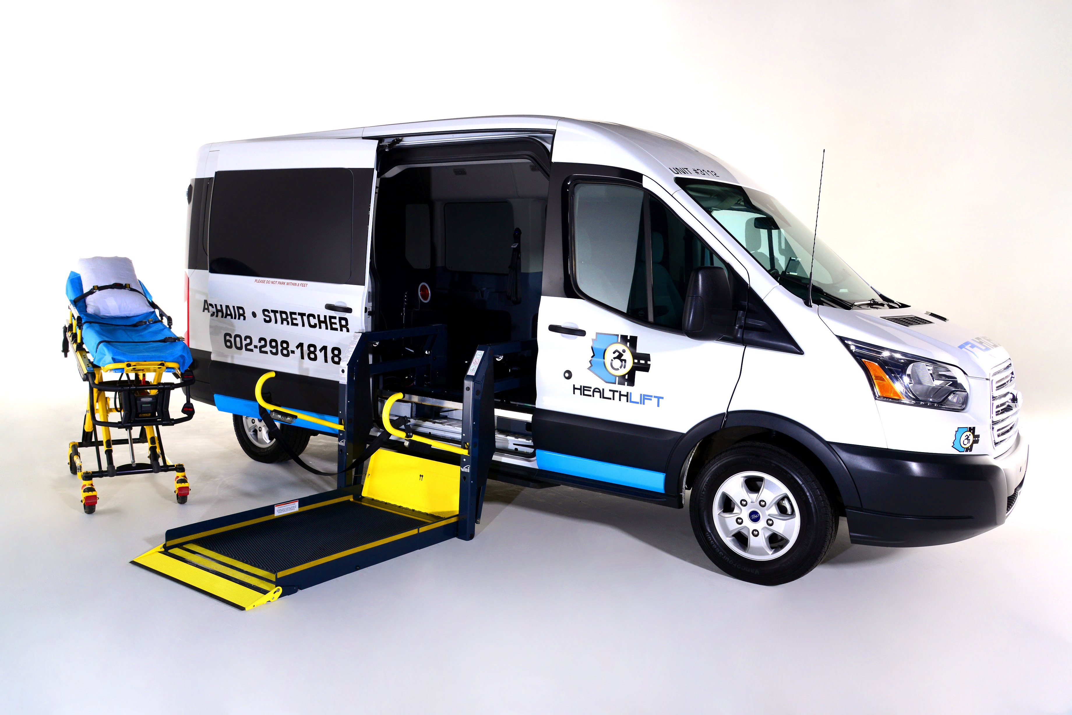 HealthLift Non Emergency Medical Transportation Phoenix Tucson AZ Arizona- Stretcher Wheelchair Accessible Van