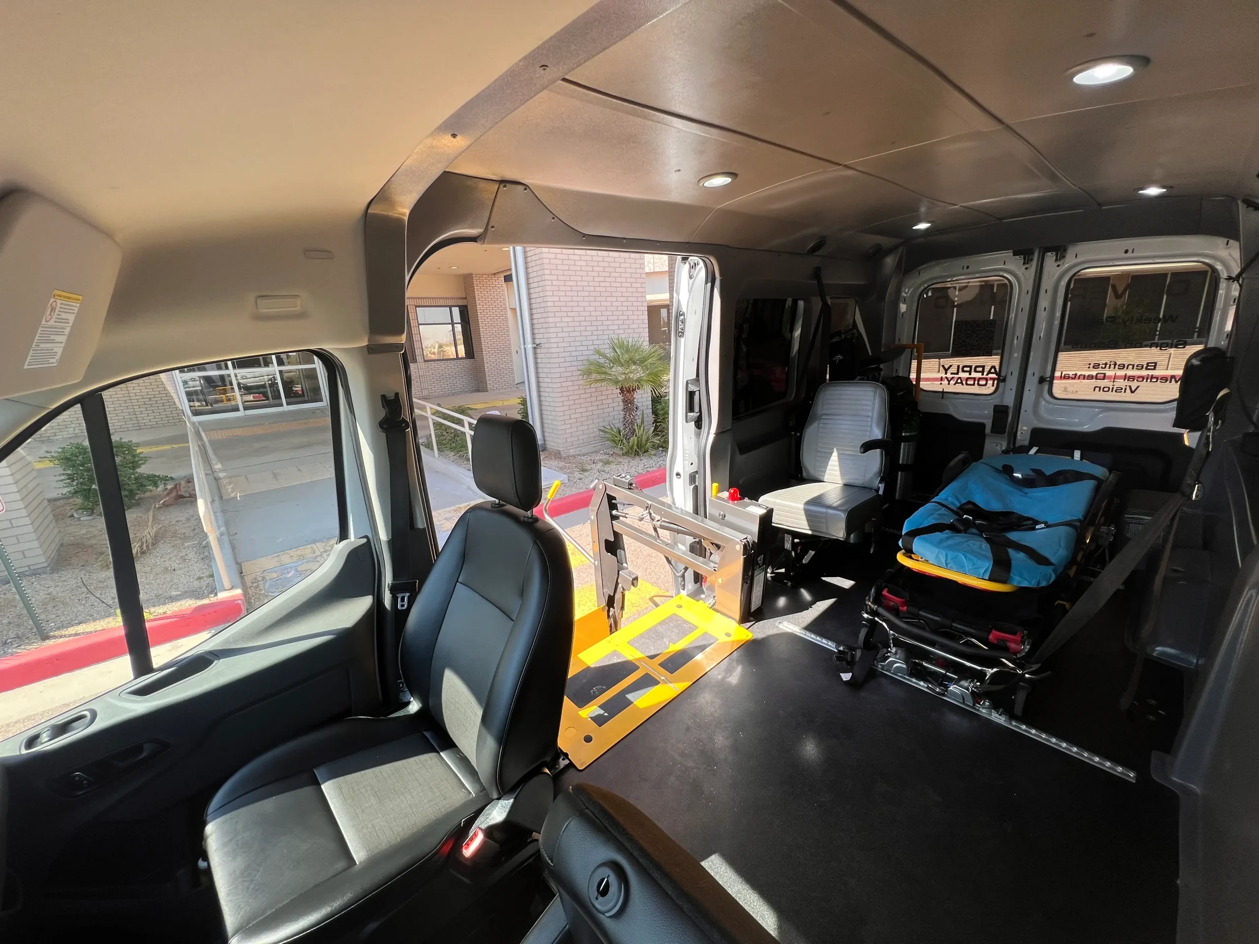 healthlift-nemt-van-interior-wheelchair-lift HealthLift NEMT Van Interior with Wheelchair Lift